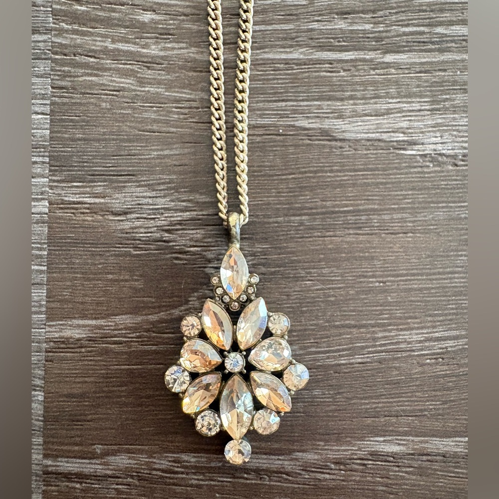 J Crew Long Pendant Necklace